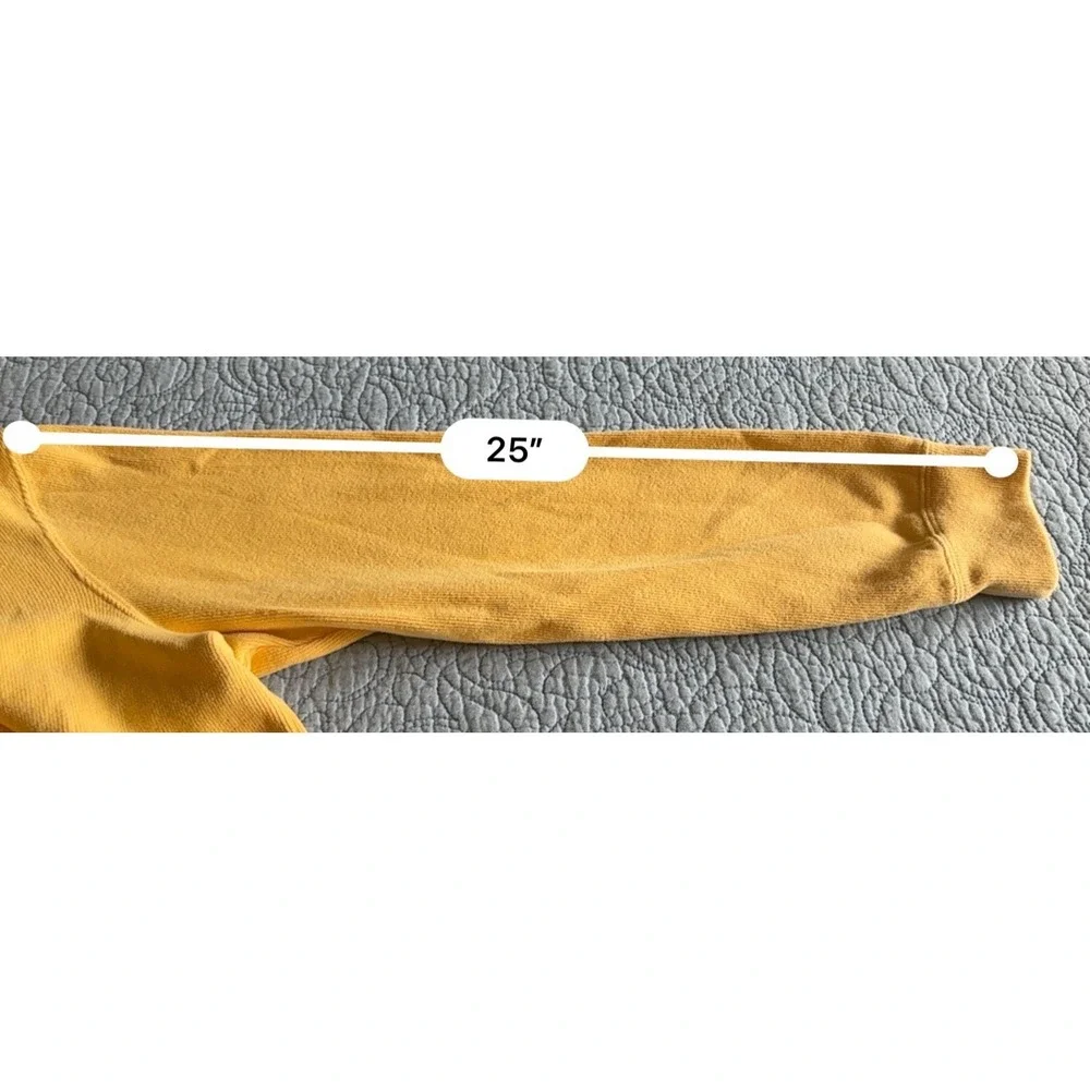 Polo Ralph Lauren Mens Large Long Sleeve 1/4 Zip Pullover Yellow Sweater